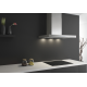 Campana decorativa PANDO P-825/90 INOXIDABLE 850 SEC. 7313. Ancho 90 cm. Clase C